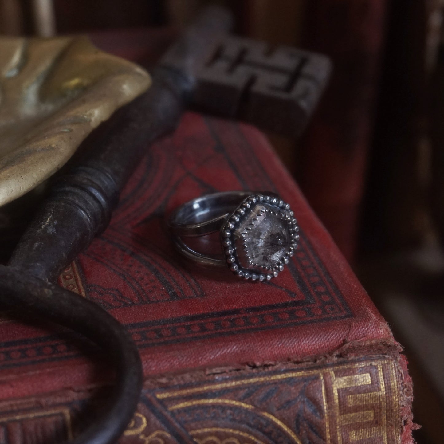 Chunky Tibetan Quartz ring