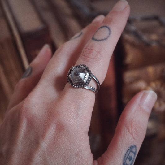 Chunky Tibetan Quartz ring