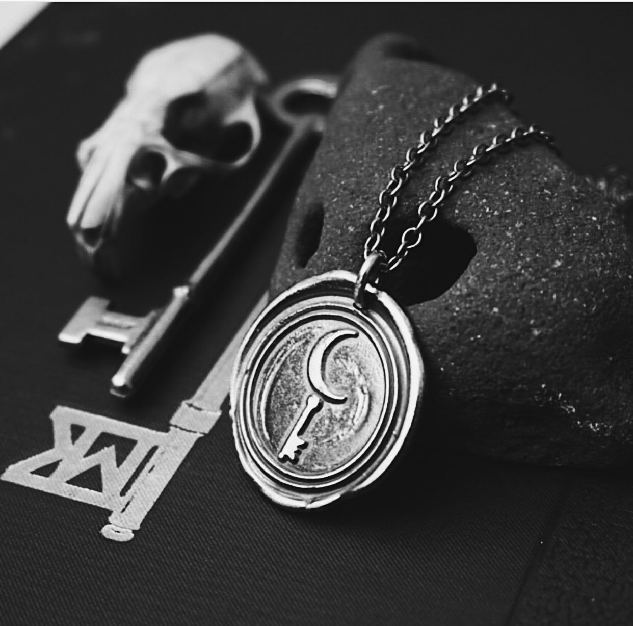 MADE-TO-ORDER: Hekate's Medallion Sterling Silver Wax Seal Pendant Necklace