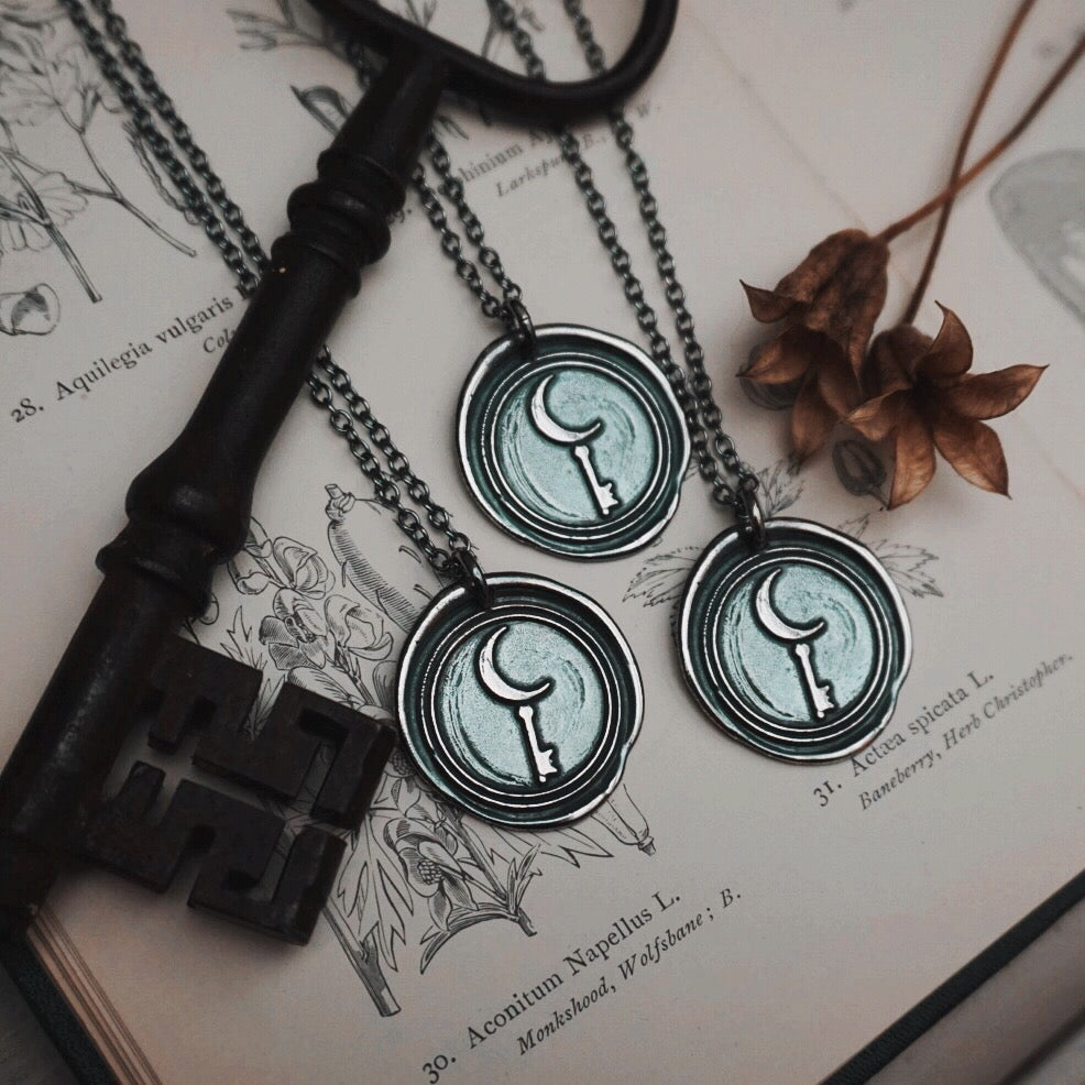 MADE-TO-ORDER: Hekate's Medallion Sterling Silver Wax Seal Pendant Necklace